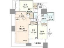 【大阪府/大阪市中央区安土町】シティタワー大阪本町 間取り図