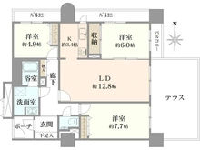 【大阪府/大阪市都島区友渕町】ベル・パークシティアネックス EAST 間取り図