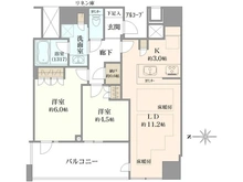【大阪府/大阪市中央区北浜東】パークタワー北浜 間取り図