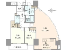 【大阪府/大阪市中央区瓦町】シティタワー大阪 間取り図