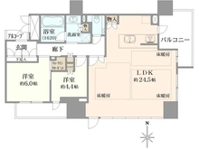 【大阪府/大阪市中央区久太郎町】ジオタワー堺筋本町 間取り図