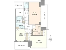 【大阪府/大阪市北区大深町】グラングリーン大阪　ザ・ノースレジデンス 間取り図