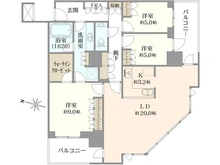 【大阪府/大阪市北区大深町】グランフロント大阪オーナーズタワー 間取り図