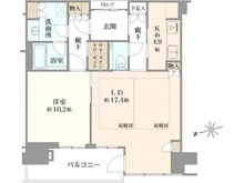 【大阪府/大阪市北区大深町】グラングリーン大阪　ザ・ノースレジデンス 間取り図