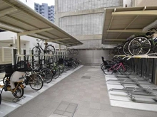 【大阪府/大阪市北区中崎西】プレミスト梅田ノース 駐輪場