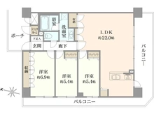 【大阪府/大阪市北区中津】ネバーランド新梅田 間取り図