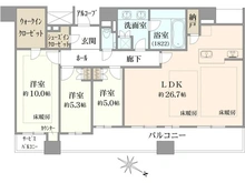 【大阪府/大阪市福島区福島】シエリアタワー中之島 間取り図