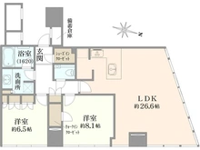 【大阪府/大阪市北区堂島】ブリリアタワー堂島 間取り図