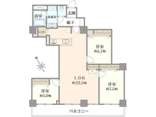 【大阪府/大阪市福島区玉川】キングマンション堂島川 間取り図