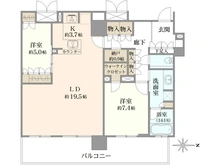 【大阪府/大阪市中央区南本町】ブランズタワー御堂筋本町 間取り図