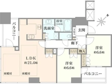 【大阪府/大阪市福島区福島】クレヴィアタワー中之島 間取り図