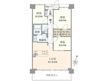 【大阪府/大阪市都島区都島北通】キングマンション都島II 間取り図
