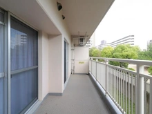 【大阪府/大阪市城東区鴫野西】シティコーポ鴫野 2号棟 バルコニー