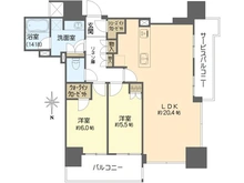 【大阪府/大阪市北区天満】シエリアタワー大阪天満橋 間取り図