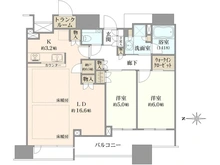 【大阪府/大阪市北区本庄西】シティタワー梅田東 間取り図