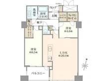 【大阪府/大阪市中央区糸屋町】ビオール大阪大手前タワー 間取り図