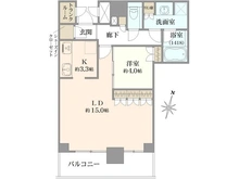 【大阪府/大阪市北区豊崎】ブランズタワー梅田North 間取り図