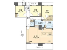 【大阪府/大阪市北区長柄西】ジオ天六ツインタワーズ  WEST棟 間取り図