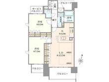 【大阪府/大阪市中央区東高麗橋】ファインフラッツ北浜 間取り図