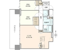 【大阪府/大阪市北区野崎町】シティタワー東梅田パークフロント 間取り図
