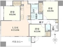 【大阪府/大阪市中央区谷町】リベール谷町 間取り図