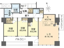 【大阪府/大阪市中央区高津】シエリアタワーなんば 間取り図