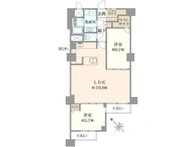 【大阪府/大阪市城東区中央】蒲生第二コーポ 間取り図