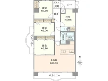 【大阪府/大阪市城東区放出西】ファミールハイツ城東 A棟 間取り図