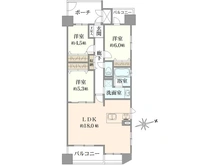 【大阪府/大阪市西区江之子島】エスリード阿波座 間取り図