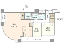 【大阪府/大阪市福島区福島】シエリアタワー中之島 間取り図