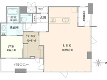 【大阪府/大阪市北区大淀南】ローレルタワーサンクタス梅田 間取り図