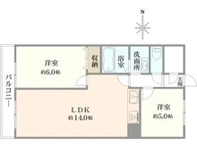 【大阪府/大阪市北区豊崎】日商岩井中津マンション 間取り図