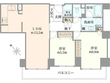 【大阪府/大阪市都島区友渕町】ベル・パークシティ画地II J棟 間取り図