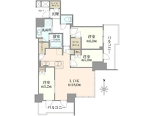【大阪府/大阪市西区南堀江】シエリアタワー大阪堀江 間取り図