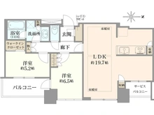 【大阪府/大阪市中央区瓦町】クレヴィアタワー大阪本町 間取り図