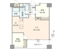 【大阪府/大阪市北区本庄西】セレッソコート梅田リーベンシティ 間取り図