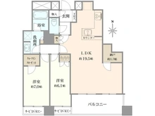 【大阪府/大阪市北区同心】エルグレースタワー大阪同心 間取り図