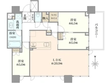 【大阪府/大阪市北区野崎町】シティタワー東梅田パークフロント 間取り図