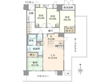 【大阪府/堺市西区浜寺公園町】ローレルコート浜寺公園 間取り図