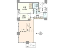【大阪府/大阪市西区南堀江】シエリアタワー大阪堀江 間取り図