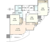 【大阪府/大阪市鶴見区鶴見】クレアシティ鶴見花博通り 間取り図