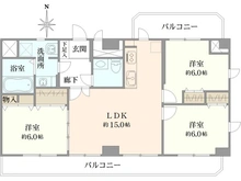 【大阪府/大阪市中央区高津】ライオンズマンション日本橋 間取り図