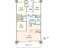 【大阪府/大阪市浪速区桜川】シャリエなんばファースト 間取り図