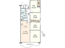 【大阪府/大阪市旭区太子橋】淀川パークハウス 4号棟 間取り図