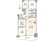 【大阪府/大阪市都島区友渕町】ベル・パークシティ画地II K棟 間取り図