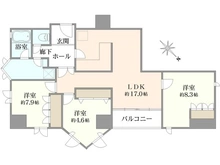 【大阪府/大阪市城東区中央】朝日プラザアルティマタワーズ 間取り図