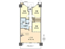 【大阪府/大阪市城東区東中浜】リバーガーデン森の城 間取り図