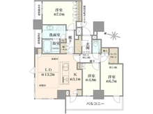 【大阪府/大阪市北区中津】ザ・パークハウス大阪梅田タワー 間取り図