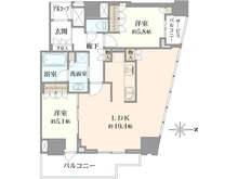 【大阪府/大阪市中央区高麗橋】プラウドタワー北浜 間取り図