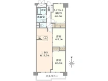 【大阪府/大阪市鶴見区今津中】シャトー三愛 間取り図